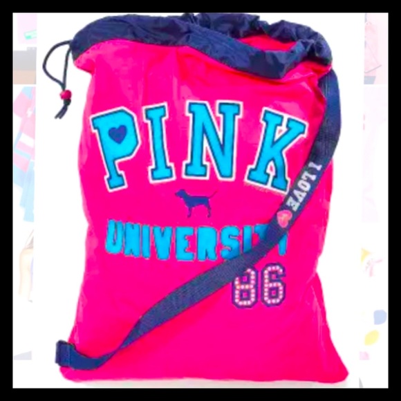 💕ⓅⒾⓃⓀ ⓋⓈ RARE Messenger/Laundry Bag💕 - Picture 1 of 7